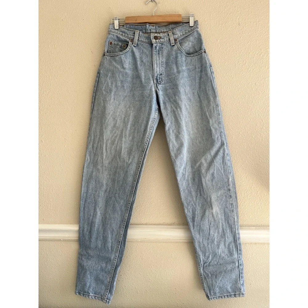 Vintage 90s Levis 560 Loose Fit Tapered Leg Jeans 29x34 Made in USA Light Wash